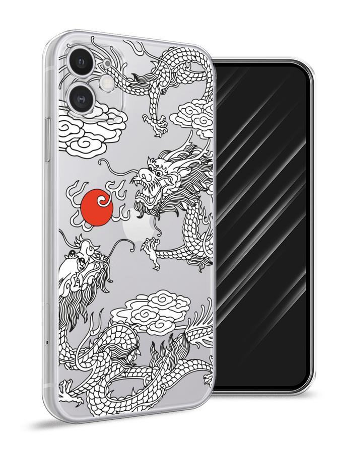 Силиконовый чехол "Драконы с ножом" на Apple iPhone 11 / Айфон 11