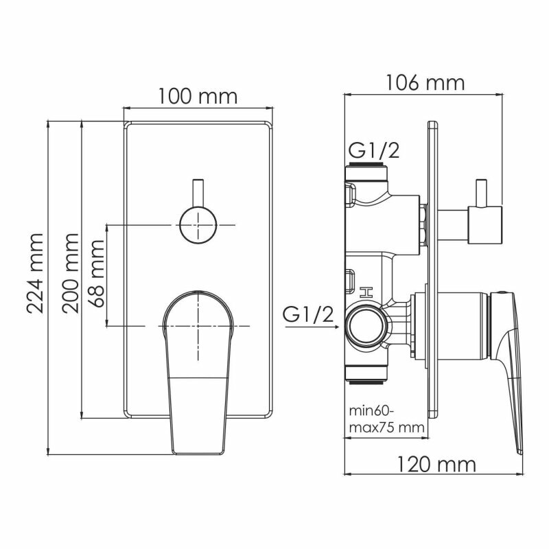 Смеситель для душа WasserKRAFT Aisch 5571 - фото №6