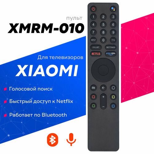 Голосовой пульт XMRM-010 для телевизоров XIAOMI голосовой пульт huayu xmrm 006 для приставок xiaomi android tv box