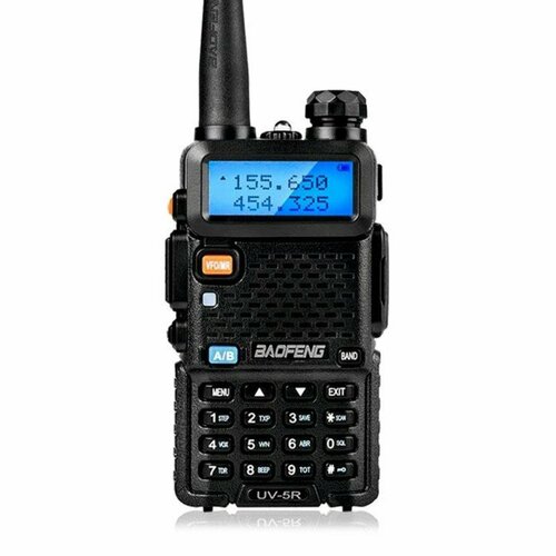 Радиостанция UV-5R (8W), 400-470 МГц, 7.4 В, 8 Вт, 128 каналов, до 2 км, черная