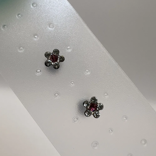 фото Серьги nooyoo, бижутерный сплав, swarovski zirconia