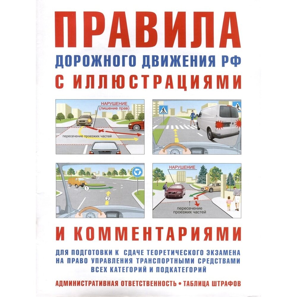Правила дорожного движения с иллюстрациями и комментариями. Ответственность водителей (таблица штрафов и наказаний) - фото №1
