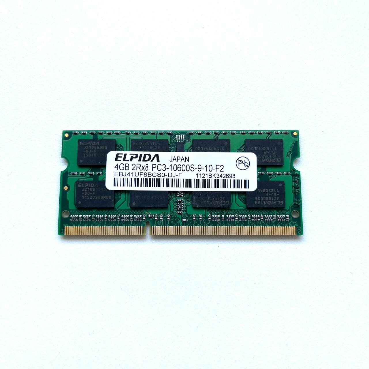 Оперативная память ELPIDA DDR3 4GB 1333Мгц 2Rx8 PC3-10600 15v SODIMM для ноутбука