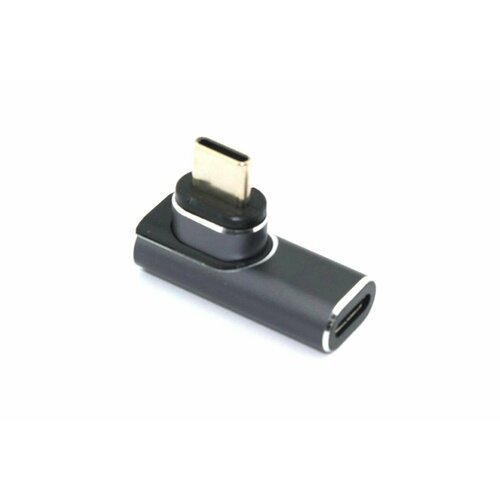 Переходник USB 4 Type C мама-папа угловой с магнитным разъёмом тип 2 переходник usb 4 type c мама папа прямой с магнитным разъёмом
