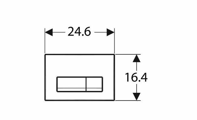 Кнопка смыва Geberit Delta50 115.119.46.1 Матовый хром