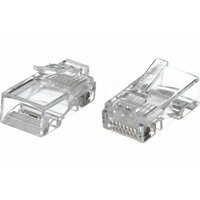 Коннекторы RJ45 8P8C UTP категория 6 VCOM прозрачные 100 штук (NM006-1/100)