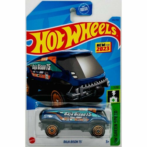 Машинка Hot Wheels коллекционная BAJA BISON T5 темно синий HKG44 hot wheels lancia delta integrale ланчия 51 250 baja blazers 6 10 mattel 2021