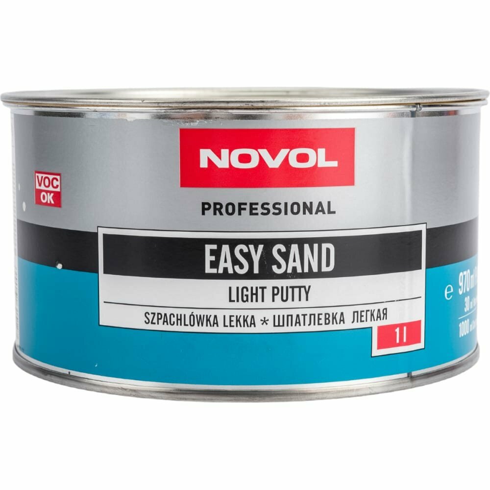 Мягкая мелкозернистая шпатлевка NOVOL EASY SAND