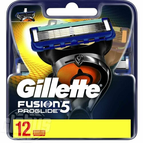 Сменные кассеты для бритвы Gillette Fusion ProGlide Power 5, 12 шт.