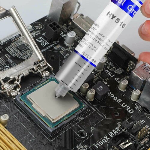 Термопаста Thermal Grease HY510 30г 1.93 W/m-k 2-Pack смесь для охлаждения процессора hy510 10 20 г светодиодный паста для радиаторов gpu светодиодные компоненты серебристая силиконовая смазка ин