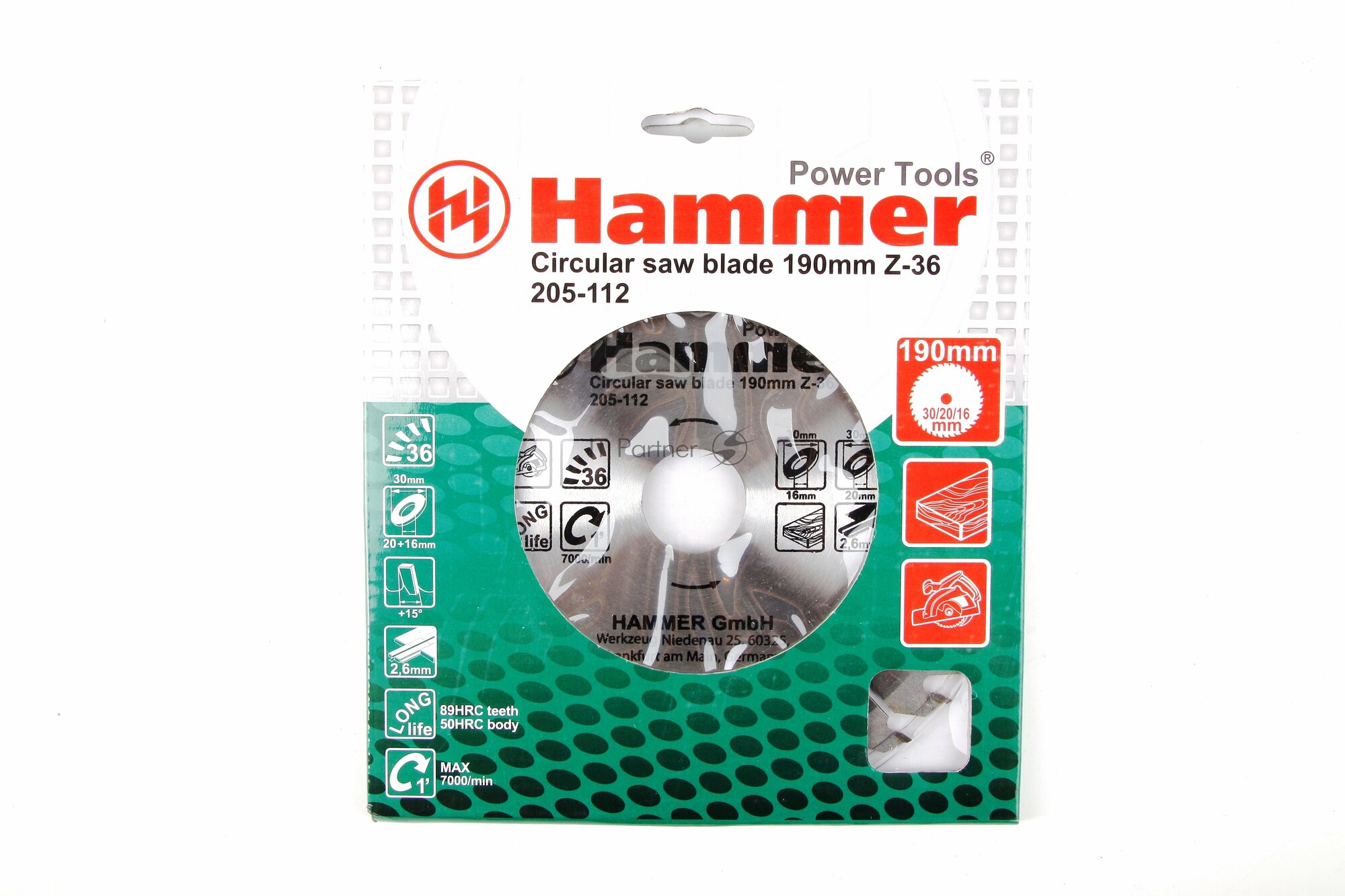 Пильный диск Hammer Flex 205-112 CSB WD 190х30 мм - фотография № 6