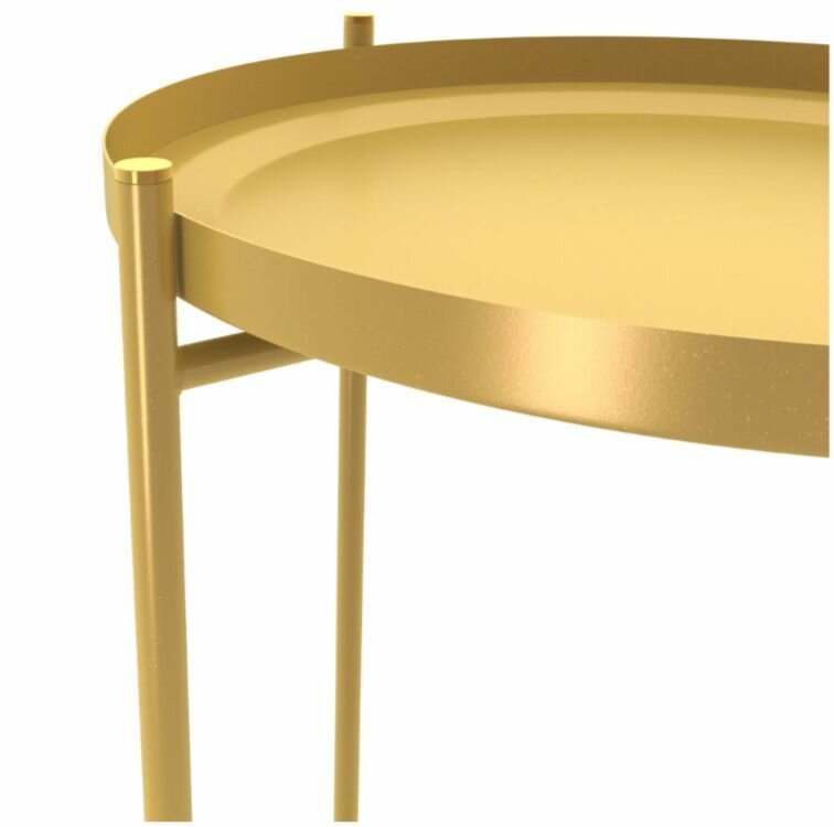 Столик кофейный Sheffilton 52x37.2 см цвет золото - фотография № 17