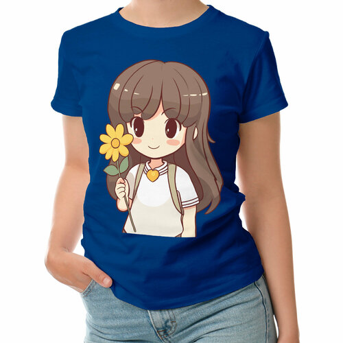 фото Футболка roly, размер m, синий