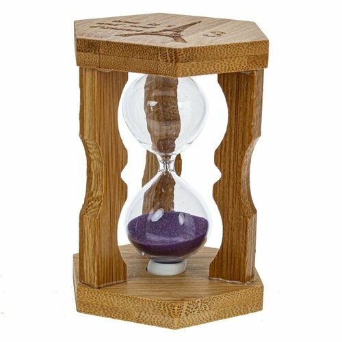Часы песочные на 3 минуты, 1 штука, 4 варианта цвета, 8х7х10 см