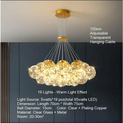 Современнаяя подвесная люстра Led, GD, 250W