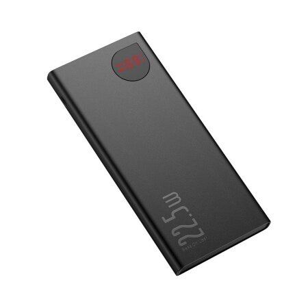 Внешний аккумулятор Baseus Adaman Metal Digital Display Quick Charge Power Bank 10000mAh 22.5W (PPAD000001) 2021