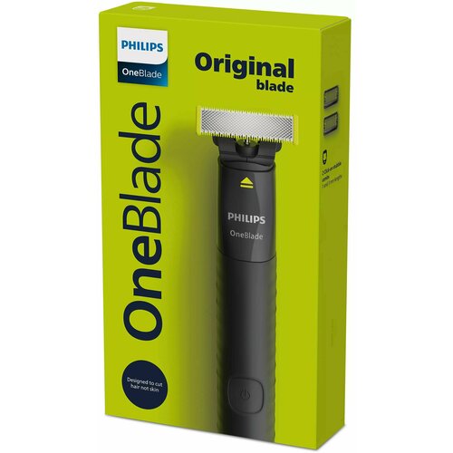 Триммер Philips OneBlade QP142410 для бороды и волос нержавеющая сталь черный 3100₽