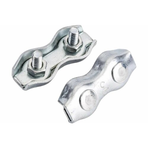 Зажим для стальных канатов двойной Duplex 3 мм 20 шт 420₽