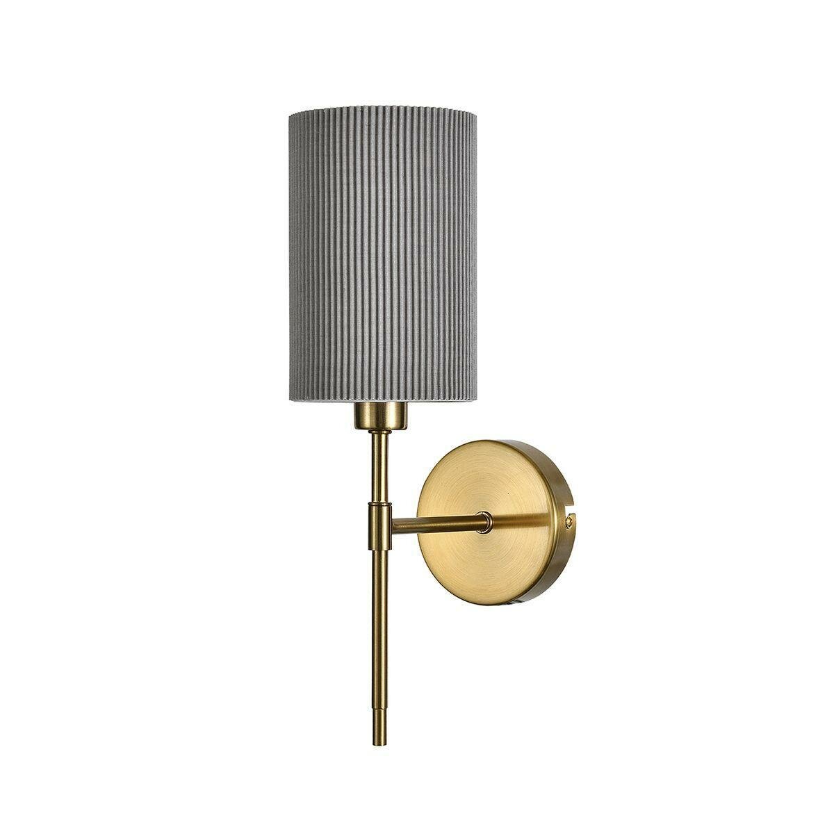 Бра Indigo Plisse 13033/1W Brass V000538 цвет Бежевый/Бронза материал Металл/Ткань
