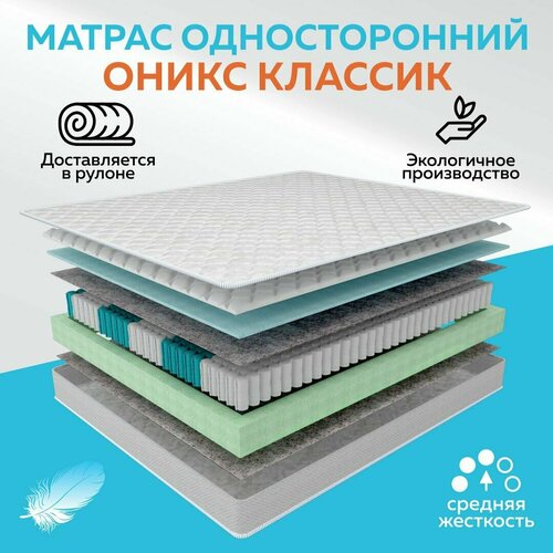 фото Матрас пружинный односторонний оникс классик 180х200 см царские перины