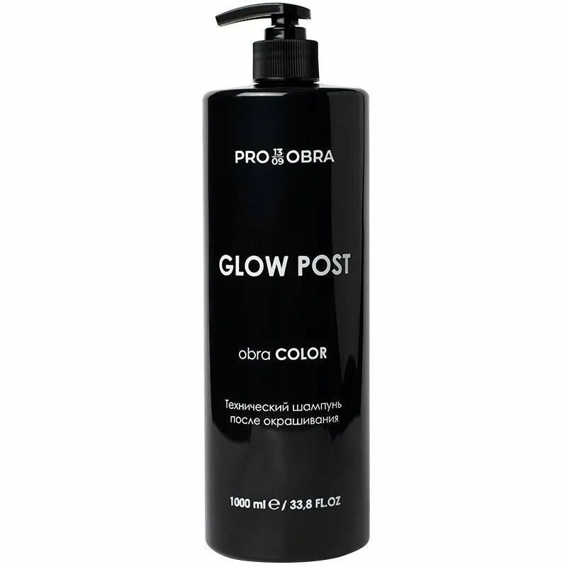 OBRA PRO13/09 Технический шампунь после окрашивания GLOW POST, 1000 мл