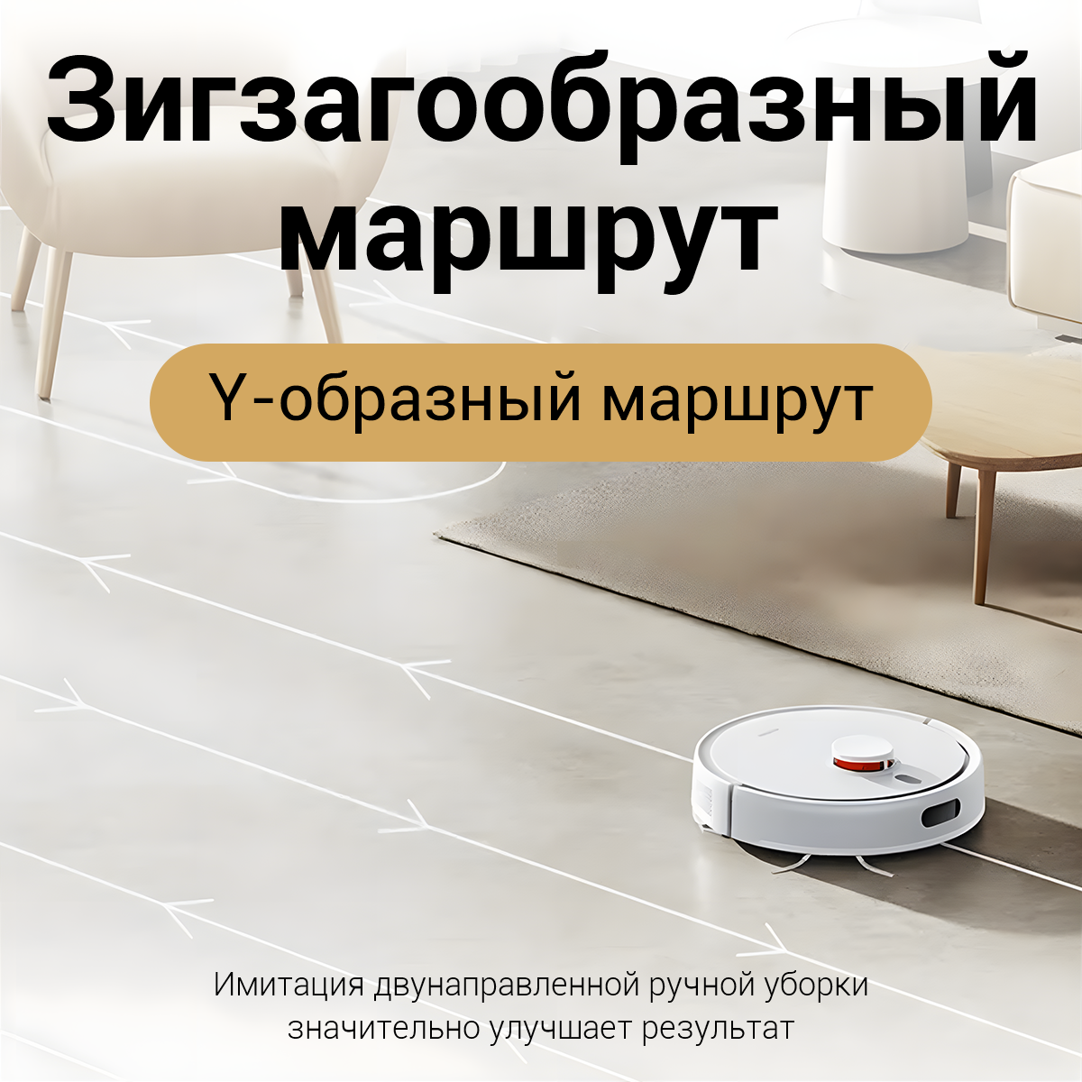 Робот пылесос Xiaomi Robot Vacuum S20 (белый) EU с влажной и сухой уборкой — фото 1