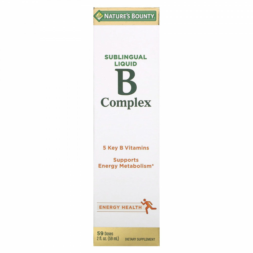 Nature's Bounty, комплекс витаминов группы B, под языком, 59 мл (2 жидк. унции)