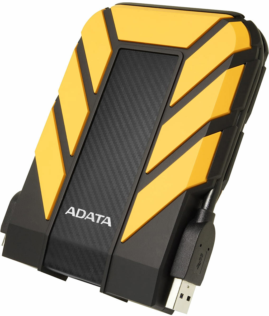 Внешний жесткий диск A-DATA AHD710P-1TU31-CYL (1Tb/2.5''/USB 3.0) желтый Adata - фото №2