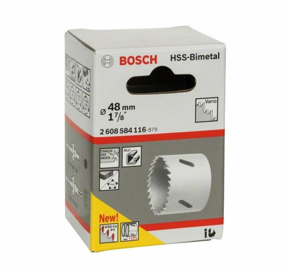 Коронка HSS-Bimetall 48 мм Bosch 2.608.584.116