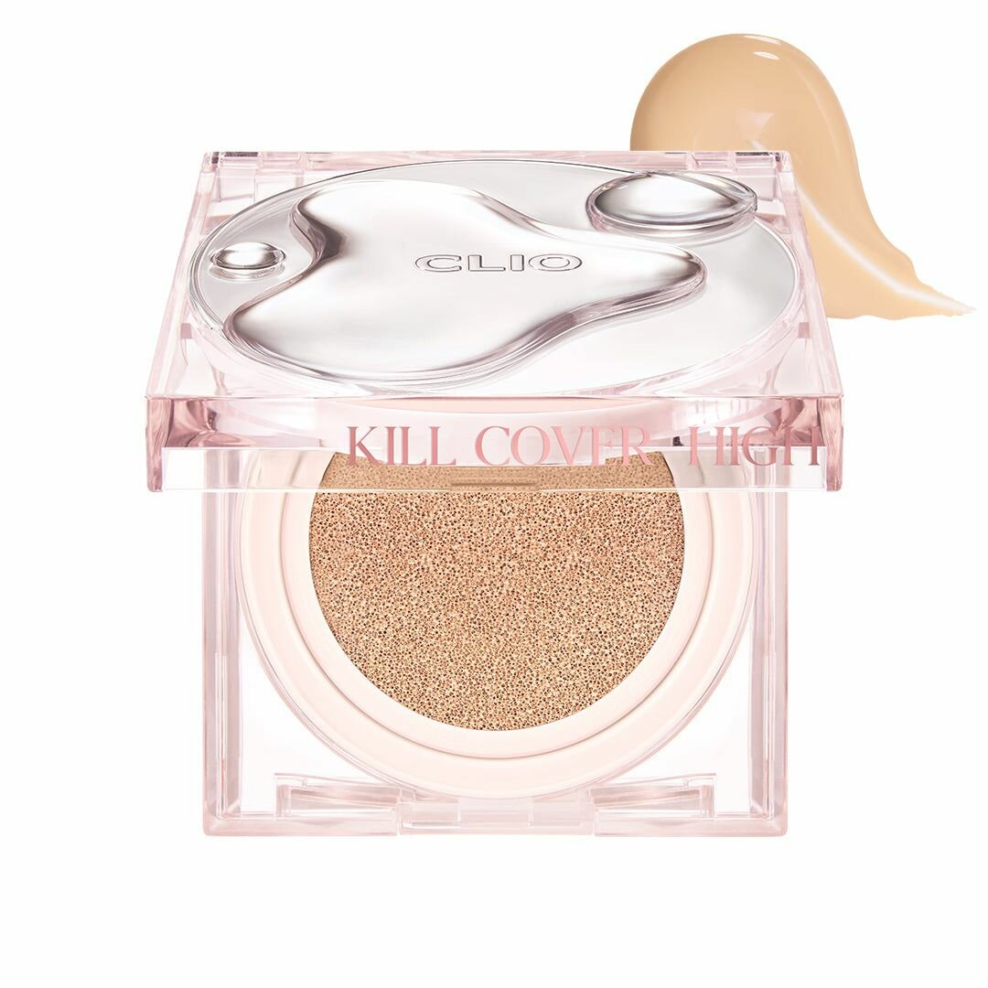 Кушон с влажным сияющим финишем Clio Kill Cover High Glow Cushion (+Refill) #2 Lingerie 14 грамм + 14 грамм