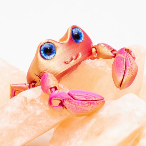 Краб антистресс с живыми глазами