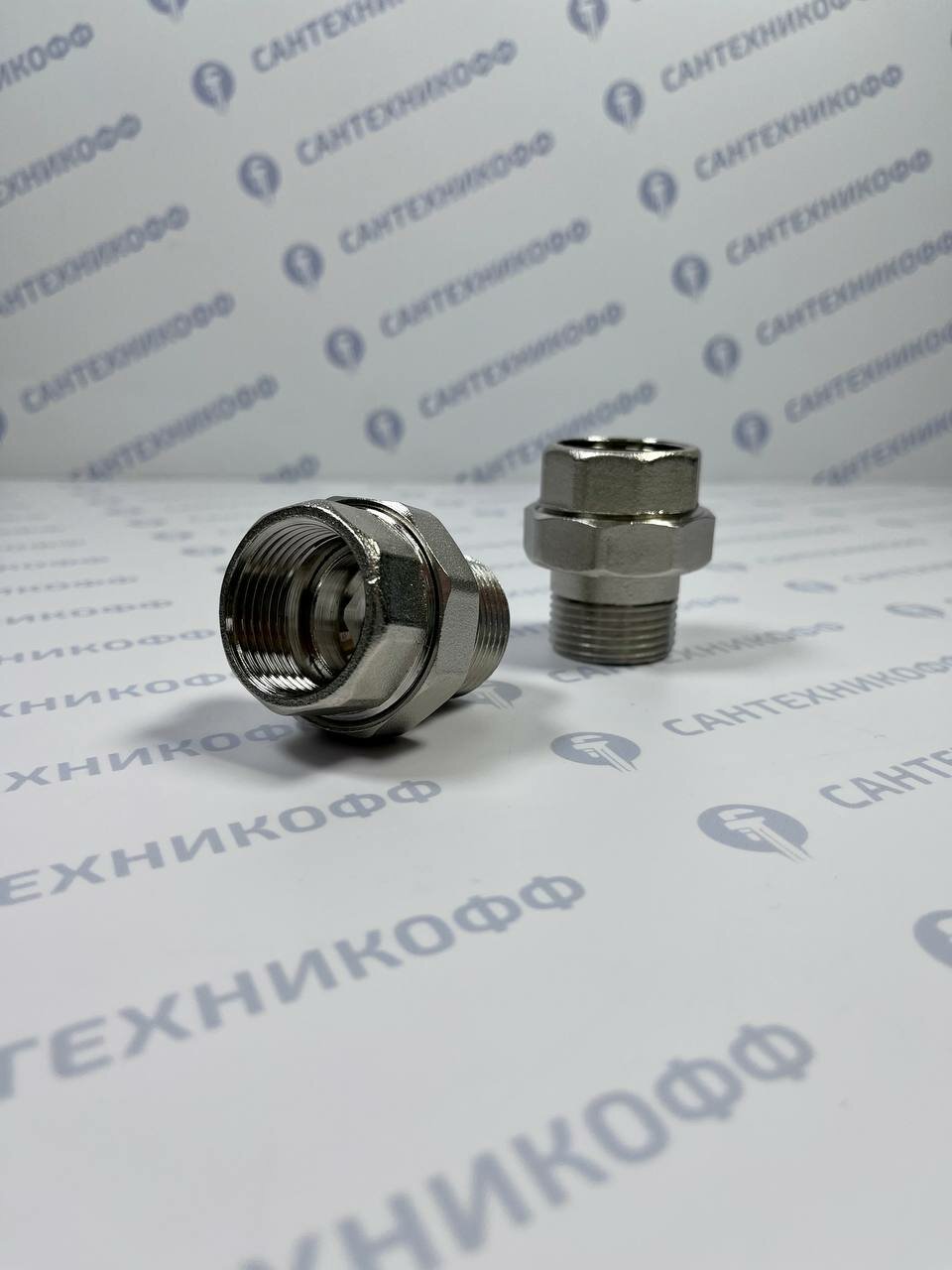 Штуцер для счетчика 1"ВРx3/4"НР FV-BRASS латунь (2 штуки) AA467034040