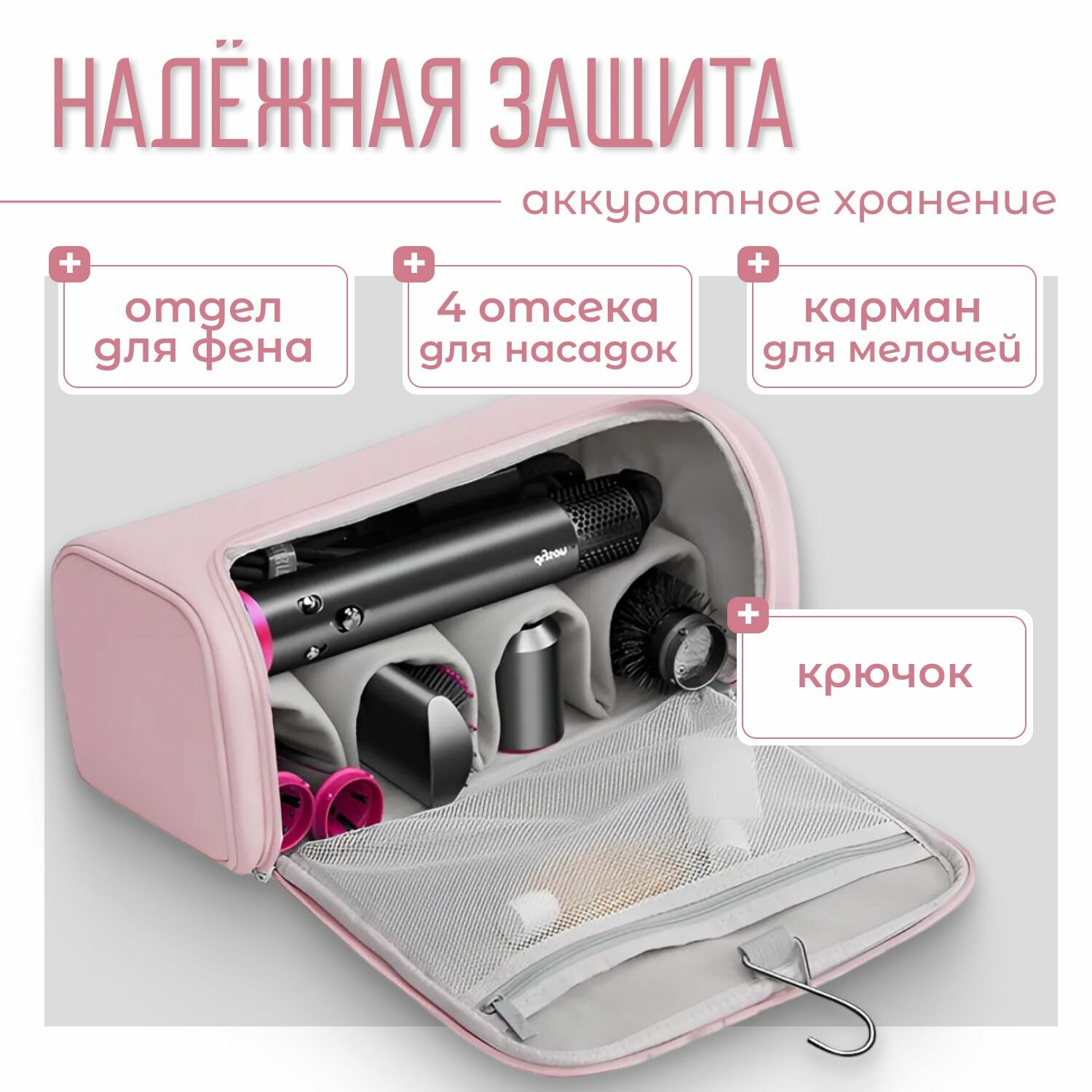 Сумка для фена Дайсон , чехол для выпрямителя, органайзер фена и стайлера — фото 1