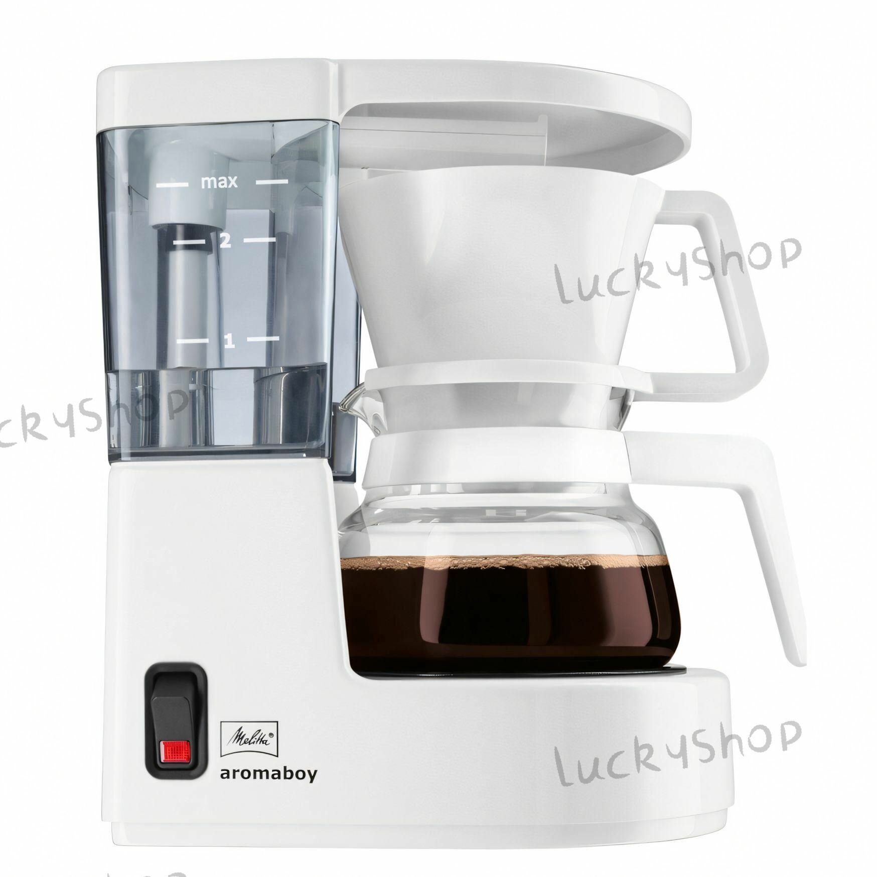 Кофеварка Melitta "Aromaboy", Кофеварка капельная капельная, пластик, белый цвет, ретро-дизайн