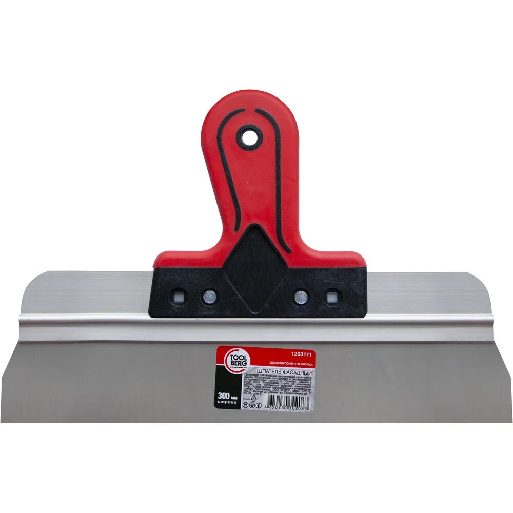 Toolberg Шпатель фасадный нержавеющая сталь двухк. ручка 300мм 1203111 ЛА-00000800