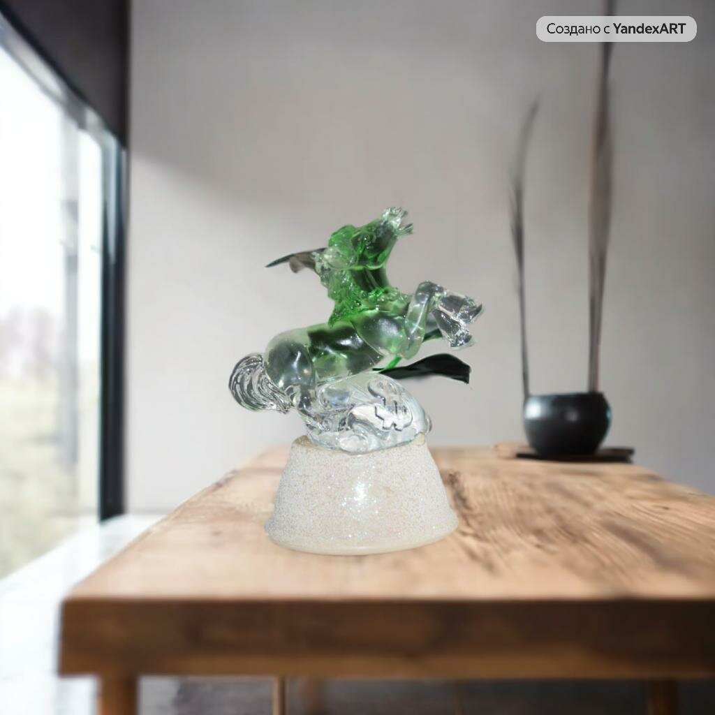 Фигурка новогодняя Лошадка денежная символ 2026 года светящаяся