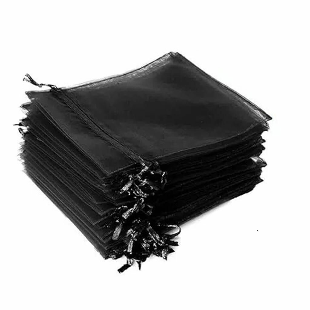 Многофункциональные мешочки для угощений и декора Хэллоуина Черный - 20х30см