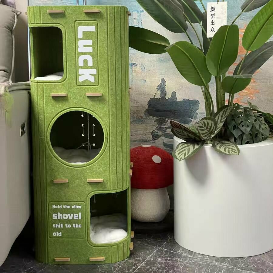 Многоуровневая кровать для кошек с подушкой для отдыха, сохраняет тепло зимой, подходит для семей с несколькими кошками