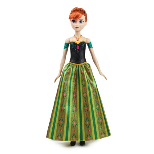 Кукла Mattel Disney Frozen поющая Анна 28 см, HMG47 зеленый художественные книги эксмо клиари рона холодное сердце за стенами замка новые приключения анны