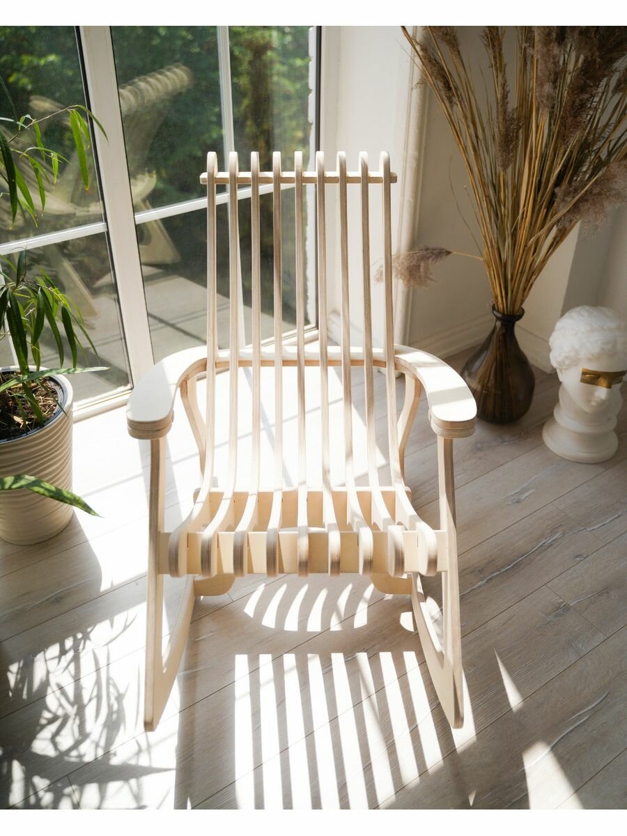 Кресло-качалка Малибу без шлифовки - фотография № 5