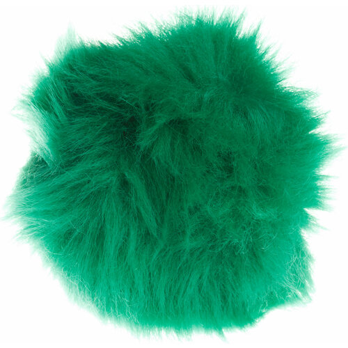 Помпон меховой NAZAR зелень (19), 95%микроакрил/5%полиэстер, d9см, 3шт