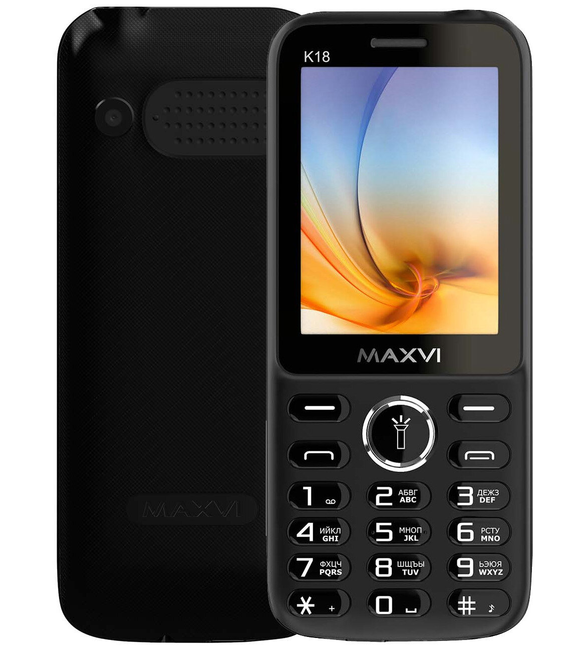 Телефон MAXVI K18, 2 SIM, черный