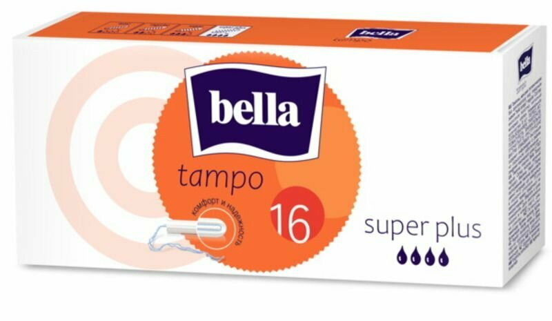 Тампоны Bella Premium Comfort Super Plas Easy Twist, 16 шт.