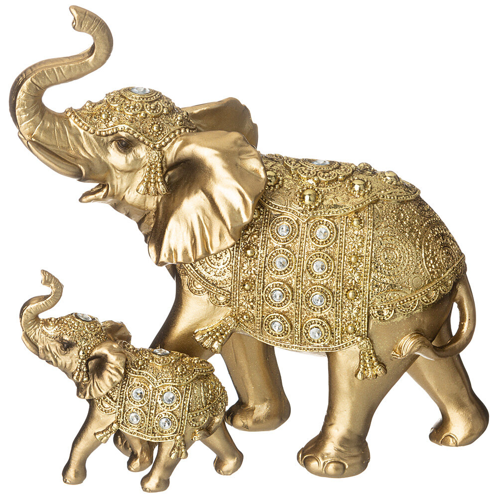 Фигурка декоративная слоны 25х129х241 см (182027)