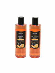 ORGANIC GURU Шампунь для волос "Апельсин и Лемонграсс" 250 ml. + Гель для душа 250 ml. Органик Гуру Без SLS и парабенов, бессульфатный, органический.