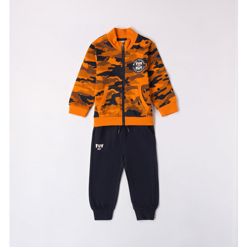 Комплект одежды Ido, толстовка и брюки, спортивный стиль, размер 4A, оранжевый