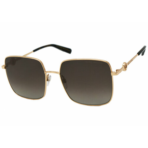 Солнцезащитные очки MARC JACOBS 654/S, бабочка, оправа: металл, градиентные, с защитой от УФ, для женщин, золотой