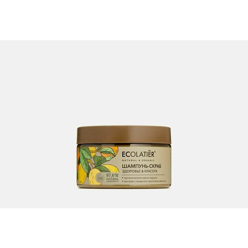 Шампунь-скраб для волос и кожи головы здоровье & красота ecolatier organic marula