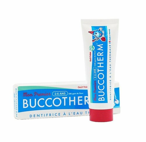 Зубная гель-паста с термальной водой и клубничным вкусом для детей от 2 до 6 лет, Buccotherm
