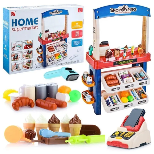 Детский игровой магазин (супермаркет) Home Supermarket, 55 аксессуаров